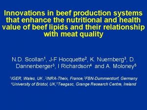 Innovations in beef production systems that enhance the