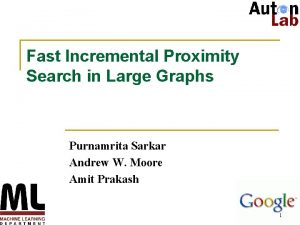Fast Incremental Proximity Search in Large Graphs Purnamrita