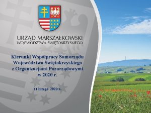 Kierunki Wsppracy Samorzdu Wojewdztwa witokrzyskiego z Organizacjami Pozarzdowymi