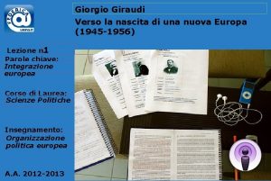 Giorgio Giraudi Verso la nascita di una nuova