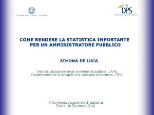 COME RENDERE LA STATISTICA IMPORTANTE PER UN AMMINISTRATORE