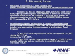 6 Alte nouti fiscale Hotrrea Guvernului nr 1