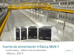 Fuente de alimentacin trifsica S 8 VKT Gerardo