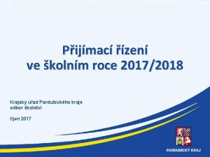 Pijmac zen ve kolnm roce 20172018 Krajsk ad