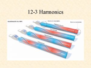 12 3 Harmonics Harmonics a set of natural