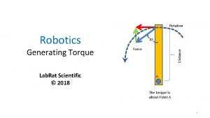 Rotation Generating Torque Lab Rat Scientific 2018 Force