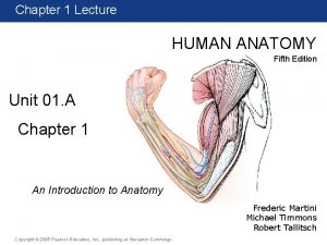 Chapter 1 Lecture HUMAN ANATOMY Fifth Edition Unit