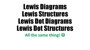 Lewis Diagrams Lewis Structures Lewis Dot Diagrams Lewis