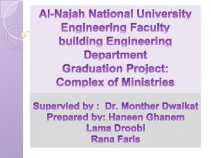 AlNajah National University Engineering Faculty building Engineering Department