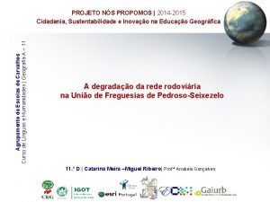 Agrupamento de Escolas de Carvalhos Curso de Lnguas