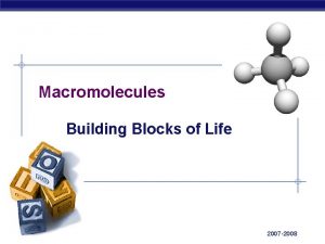 Macromolecules Building Blocks of Life AP Biology 2007