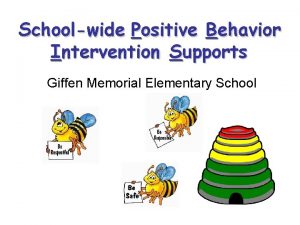 Schoolwide Positive Behavior Intervention Supports Giffen Memorial Elementary