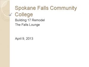 Spokane Falls Community College Building 17 Remodel The