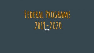 Federal Programs 2019 2020 Parents Rights Regarding Federal