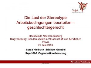 Die Last der Stereotype Arbeitsbedingungen beurteilen geschlechtergerecht Hochschule