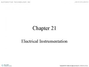 Chapter 21 Electrical Instrumentation Instrument Panels Dashboard is