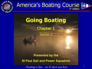 Americas Boating Course 3 Edition rd Going Boating