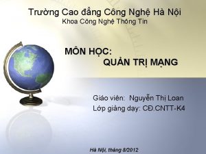 Trng Cao ng Cng Ngh H Ni Khoa