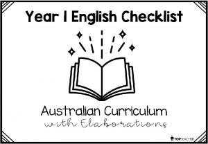 Year 1 English Checklist Australian Curriculum with Elaborations