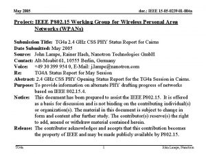 May 2005 doc IEEE 15 05 0239 01