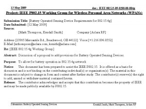 13 May 2009 doc IEEE 082 15 09