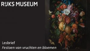 Lesbrief Festoen van vruchten en bloemen Figuur 1