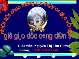 Gio vin Nguyn Th Thu Hng Trng THCS