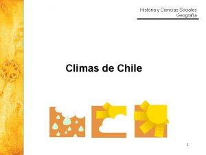 Historia y Ciencias Sociales Geografa Climas de Chile