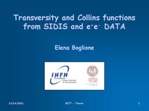 Transversity and Collins functions from SIDIS and ee