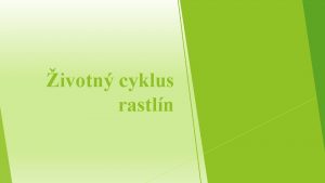 ivotn cyklus rastln Mil tretiaci o si predstavujete