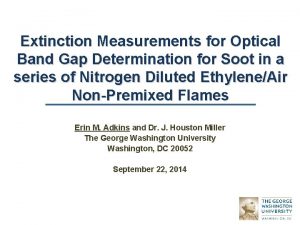 Extinction Measurements for Optical Band Gap Determination for