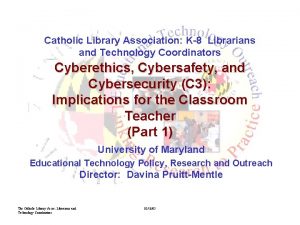 Catholic Library Association K8 Librarians and Technology Coordinators