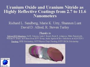 Uranium Oxide and Uranium Nitride as Highly Reflective