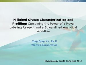 Nlinked Glycan Characterization and Profiling Combining the Power