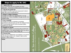 Steps to apply to Mt SAC 1 Apply