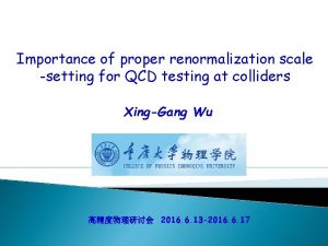 Importance of proper renormalization scale setting for QCD