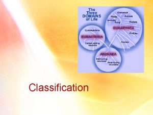 Classification Cell Types Cells come in all types