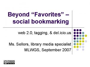 Beyond Favorites social bookmarking web 2 0 tagging