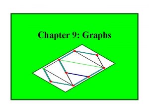 Chapter 9 Graphs 9 1 Graphs and Graph