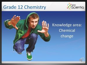 Grade 12 Chemistry Knowledge area Chemical change Rate