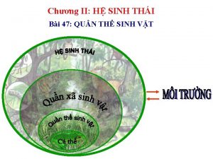 Chng II H SINH THI Bi 47 QUN