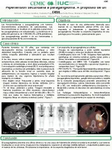 4205 Hipertensin secundaria a paraganglioma A propsito de