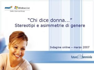 Chi dice donna Stereotipi e asimmetrie di genere