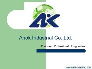 Anok Industrial Co Ltd Precision Professional Progressive www