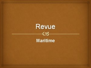 Revue Maritime Hypothse Le NouveauBrunswick na que des