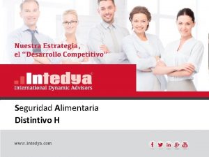 Seguridad Alimentaria Distintivo H Distintivo H Temario Qu