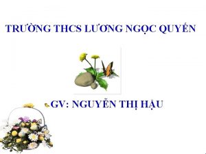 TRNG THCS LNG NGC QUYN GV NGUYN TH