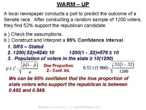 WARM UP A local newspaper conducts a poll