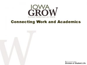 Connecting Work and Academics Meet and Greet In