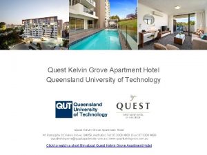 Quest Kelvin Grove Apartment Hotel Queensland University of